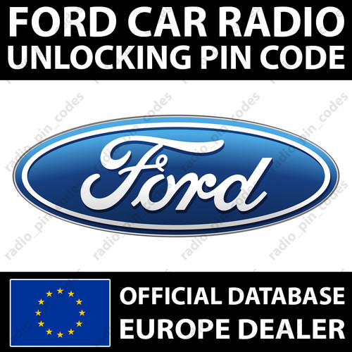 Ford radio pin - radio, codice